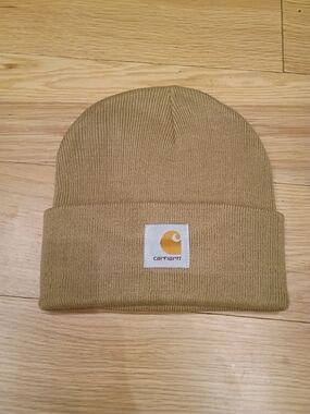 Nwot Tan Khaki Unisex Carhartt Knit Cuffed Beanie - Light Brown